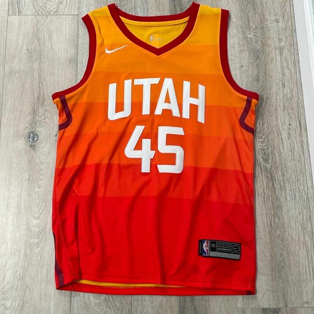 Mens Utah Jazz Jersey Donovan Mitchell, Large
